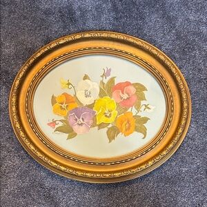 Vintage Art painted & signed by S.Striplin. Framed in Bon Aire, Va. Circa 1980.